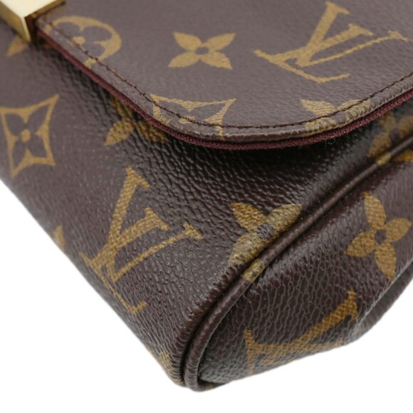 Louis Vuitton  Favorite PM Monogram Canvas Shoulder Bag Brown - Picture 8 of 16